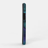 Lila Meetings Türkis Modernes Abstraktes Fraktal K Case-Mate iPhone Hülle (Hinten/Rechts)