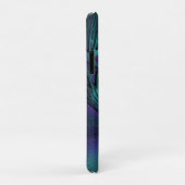 Lila Meetings Türkis Modernes Abstraktes Fraktal K Case-Mate iPhone Hülle (Hinten/Rechts)