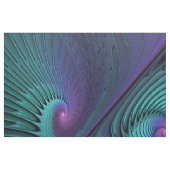 Lila Meetings Türkis Modernes Abstraktes Fraktal K Stoff (Fat Quarter (45,7 x 55,9 cm))