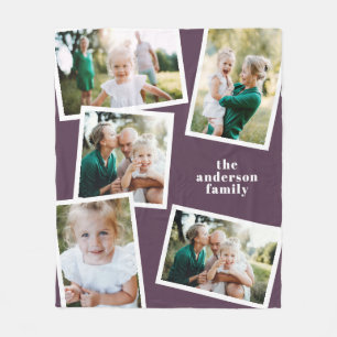 Lila Mehrfamilienhaus-Wohngestaltung Fleecedecke