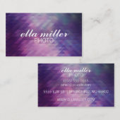 Lila mehrfarbige geometrische Visitenkarte (Vorne/Hinten)