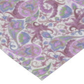 Lila mehrfarbiges Paisley Tablett Tischdecke (Schrägansicht)