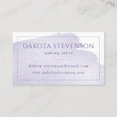 Lila Menge | Chic Lavender Violet Watercolor Visitenkarte (Rückseite)