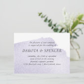 Lila Menge | Trendy Abstrakt Watercolor Einladung (Stehend Vorderseite)