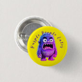 LILA MENSCHENFRESSER BUTTON (Vorne & Hinten)