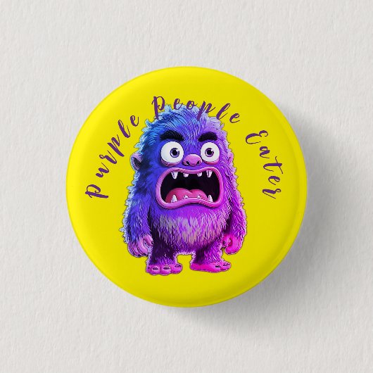 LILA MENSCHENFRESSER BUTTON (Vorderseite)