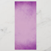 Lila Menükarte (Rückseite)