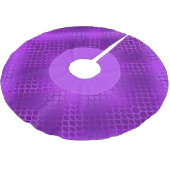 Lila Merkmal Polyester Weihnachtsbaumdecke (Schrägansicht)