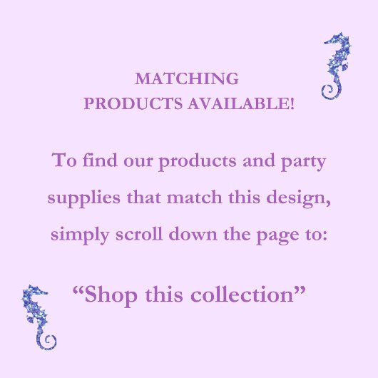 Lila Mermaid Birthday Party - Günstige Schaltfläch Button