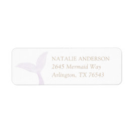 Lila Mermaid Birthday Party Rücksendeadresse