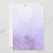 Lila Mermaid Fantasy Birthday Einladung (Rückseite)