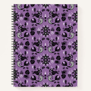 Lila Mermaid Fantasy Notizblock