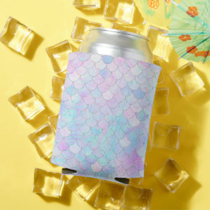 Lila Mermaid-Fin-Muster Opal Can Cooler Dosenkühler