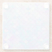 Lila Mermaid Fin Pattern Trendy Glasuntersetzer (Rückseite)