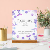 Lila Mermaid Geburtstagsparty-Liebhaber Acrylschild (Hochzeit)