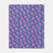 Lila  Mermaid-Glitzer Fleecedecke (Vorderseite)