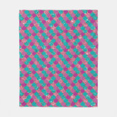 Lila  Mermaid-Glitzer Fleecedecke (Vorderseite)