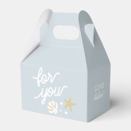 Lila Mermaid Party Seashells Personalisiert Gefall Geschenkschachtel