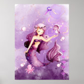 Lila Mermaid Poster (Vorne)