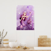 Lila Mermaid Poster (Küche)