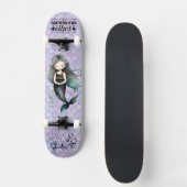Lila Mermaid-Vibes Skateboard (Vorderseite)