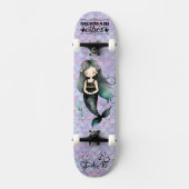 Lila Mermaid-Vibes Skateboard (Vorderseite)
