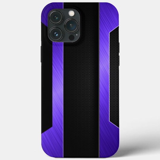 Lila Metal Case-Mate iPhone Hülle (Rückseite)