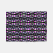 Lila Metallgitter-Musterdecke Fleecedecke (Vorderseite (Horizontal))