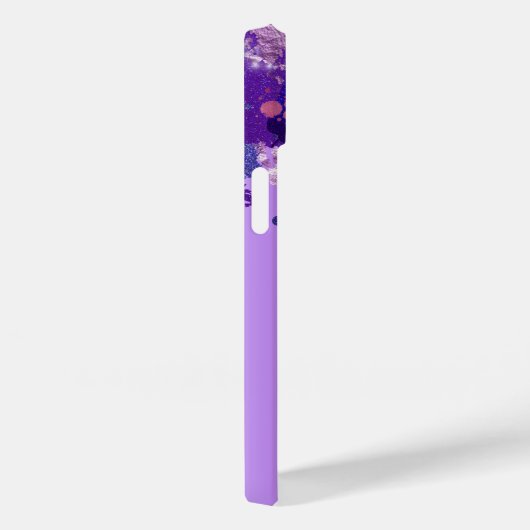 Lila Metallic Artistic Luxury Chic Modern Glam Case-Mate iPhone Hülle (Rückseite / Rechts)