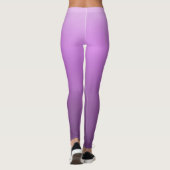 Lila metallische Imitat Foil Gradient oder Ombre Leggings (Rückseite)
