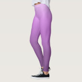 Lila metallische Imitat Foil Gradient oder Ombre Leggings (Links)
