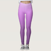 Lila metallische Imitat Foil Gradient oder Ombre Leggings (Vorderseite)