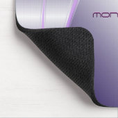 Lila, metallisches, glattes Stahlmuster Mousepad (Ecke)