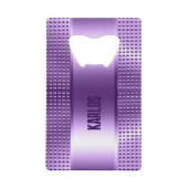 Lila Metallstruktur Geldbeutel Flaschenöffner (Vorderseite)