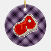 Lila Metzgersteak Keramikornament (Hinten)