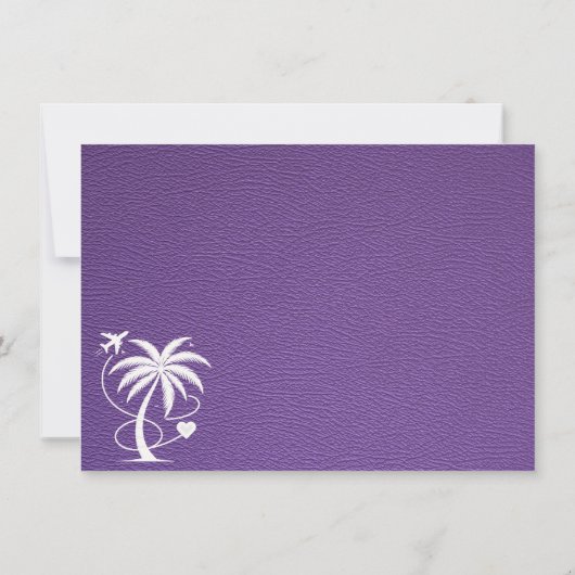 Lila Mexiko-Pass Dankeskarte (Rückseite)