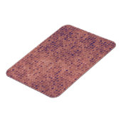Lila Micro Dots auf Grunge Pink Magnet (Linke Seite)