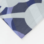 Lila Mikroben-Muster Fleecedecke (Ecke)