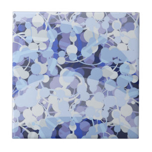 Lila Mikroben-Muster Fliese