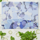 Lila Mikroben-Muster Geschirrtuch (Gefaltet)