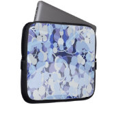 Lila Mikroben-Muster Laptopschutzhülle (Vorne Rechts)