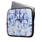 Lila Mikroben-Muster Laptopschutzhülle (Vorderseite Links)