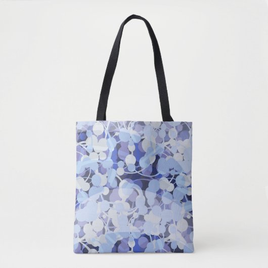 Lila Mikroben-Muster Tasche (Vorderseite)