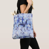 Lila Mikroben-Muster Tasche (Von Nahem)