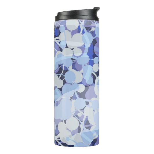 Lila Mikroben-Muster Thermosbecher (Nach links gedreht)