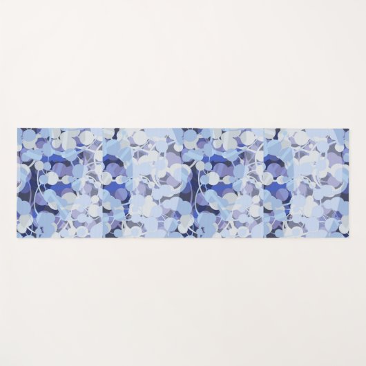 Lila Mikroben-Muster Yogamatte (Vorderseite (Horizontal))