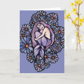 Lila Milchschlafhilfe Karte (Gelbe Blume)