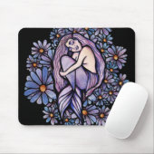 Lila Milchschlafhilfe Mousepad (Mit Mouse)