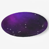 Lila Milchstraße Galaxy NightSky Geburtstag Pappteller (Schrägansicht)