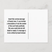 Lila, Minimal & elegant "Liebe und Dank!" Karte (Rückseite)